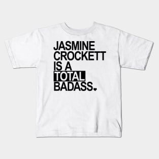 Jasmine Crockett is a total badass - black box Kids T-Shirt